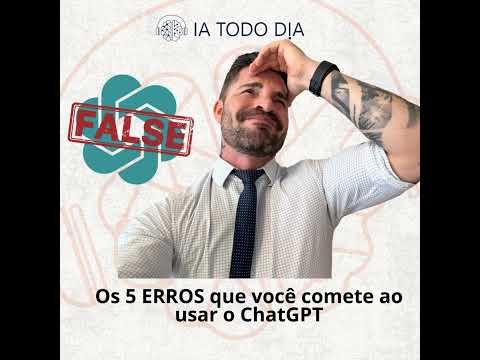 Resumo Nesta conversa, Diego Sommer discute os cinco erros mais comuns que as pessoas cometem ao usar o GPT.