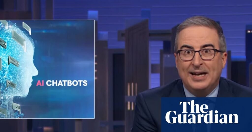 John Oliver detona chatbots: "é uma corporação tentando extrair sua mensalidade"