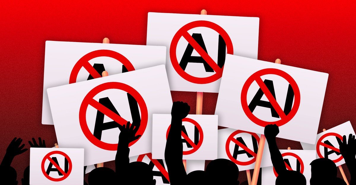 A revolta contra a IA pode ficar feia, avisa The Atlantic