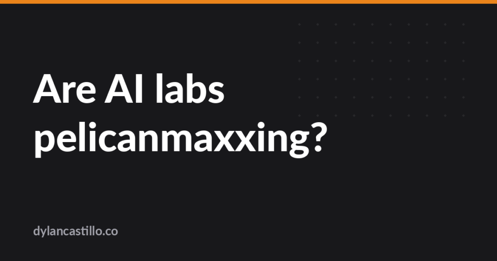 O teste do pelicano virou vício dos laboratórios de IA?