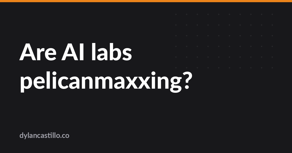 O teste do pelicano virou vício dos laboratórios de IA?