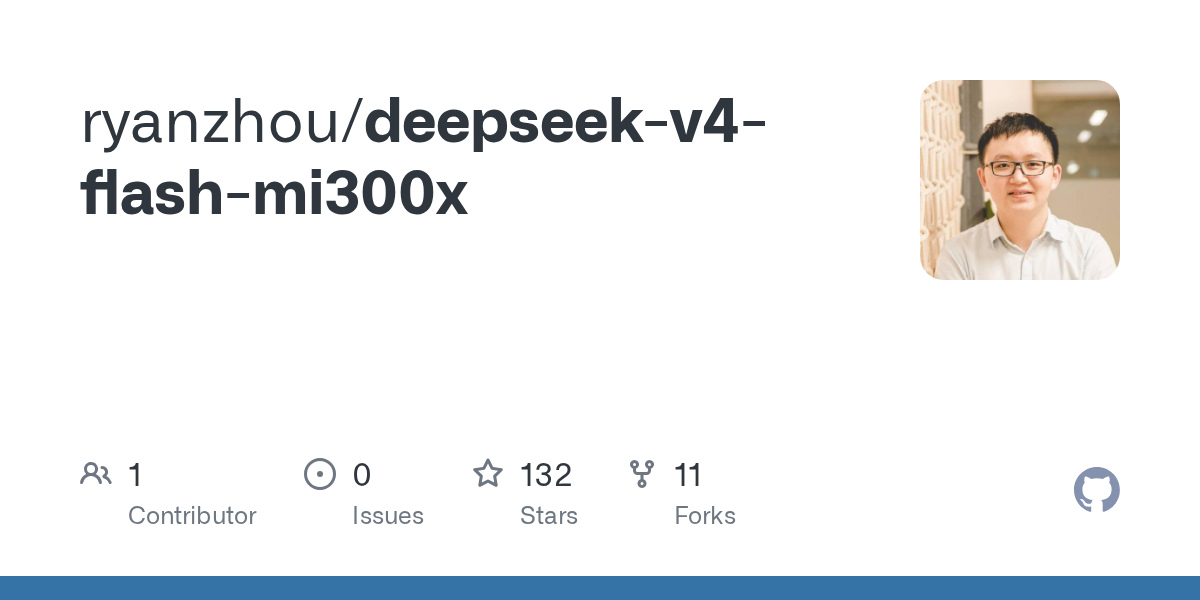 Rodando o DeepSeek V4 Flash em uma única GPU AMD: o que esse projeto revela